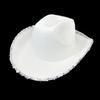 Halloween Cowboy Hat With Silver Edge For Costume Party And Cosplay