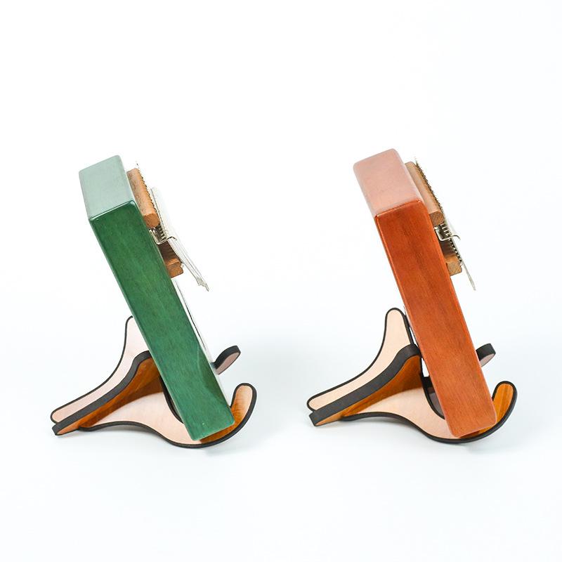 Kalimba Thumb Piano & Ukulele Foldable Wooden Display Stand