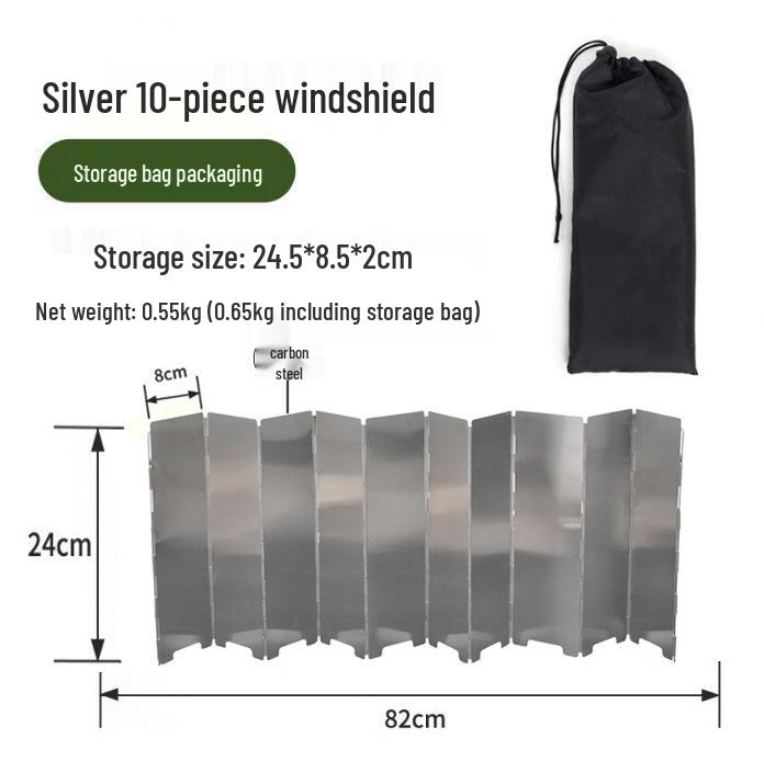 Portable Foldable Windproof Board for Outdoor Camping Stoves