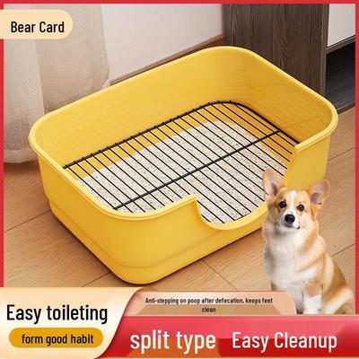 Automatyczna Toaleta dla Psów Średnich i Dużych - Taca Przeciwpoślizgowa na Odchody z Kompletnym Systemem Czyszczenia