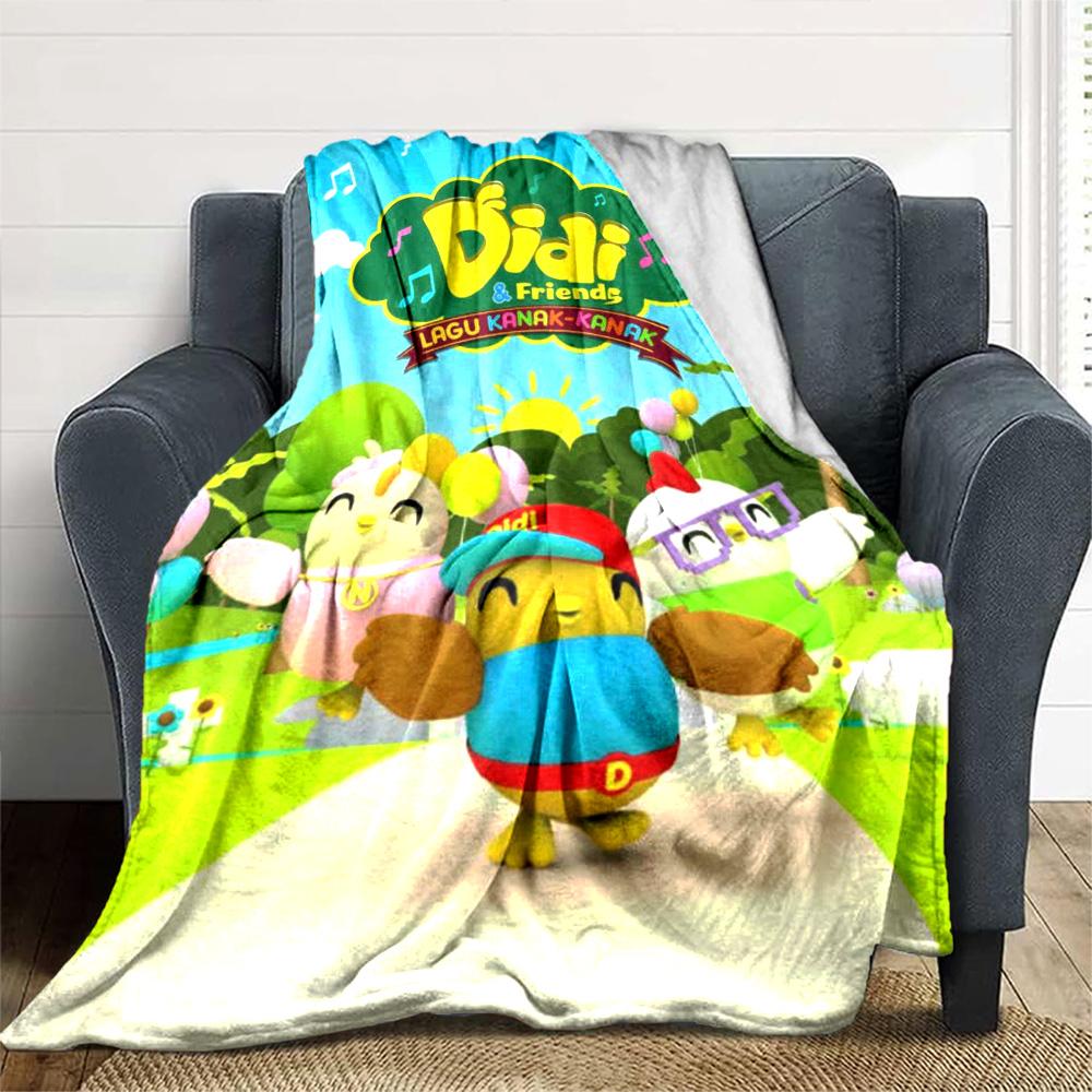 Didi and Friends Print Flannel Blanket High Quality Warm Comfortable Cover for All Seasons Perfect for Gifts Home Decor