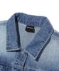 Dist Nine Crop Denim Short Sleeve Shirt Light Indigo (Lp2Yf337-062)