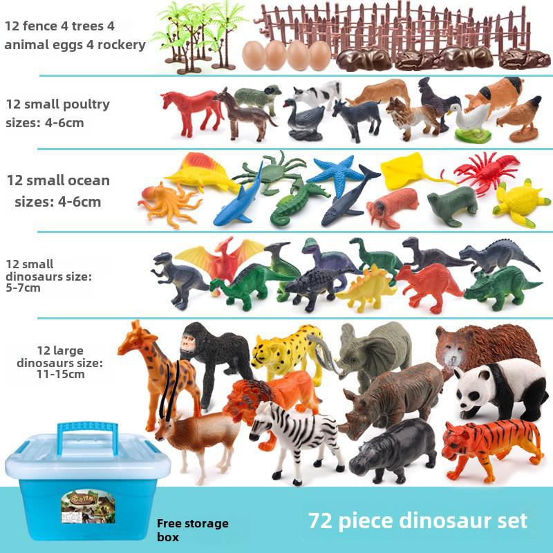 Dinosaur and Wildlife Animal Model Toy Sets