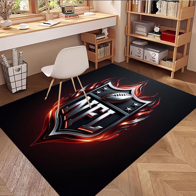Χαλί με Εκτύπωση NFL, Πλενόμενο Χαλί Δαπέδου, Για Είσοδο, Φοιτητική Εστία, Πλυντήριο, Γραφείο, Μελέτη, Διακόσμηση Σπιτιού, Δώρο Γενεθλίων Χριστουγέννων