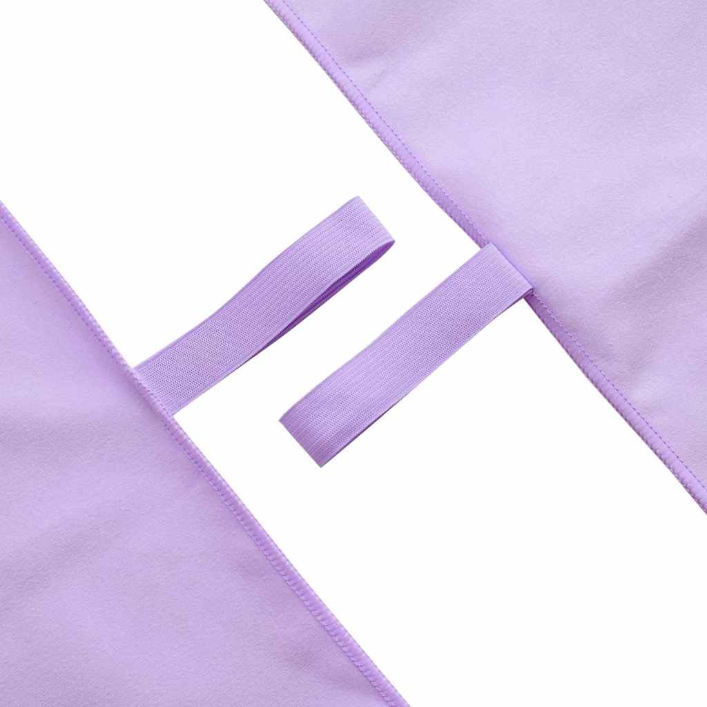 Sports Towels 2 pcs Purple 100 x 50 cm Polyester and Polyamide
