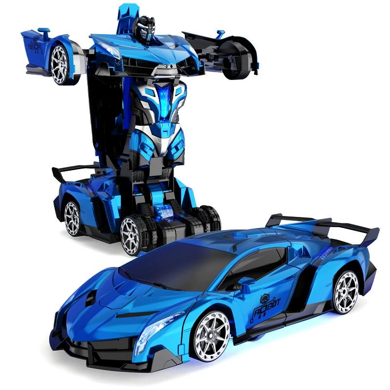Coche teledirigido con control de gestos, acrobacias, luces, música y pulverización para niños