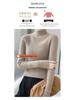 Women’s 2025 Autumn/Winter Pure Wool Sweater, Half-High Neck, Ribbed, Slim-Fit, Figure-Flattering with Cashmere Inner Layer