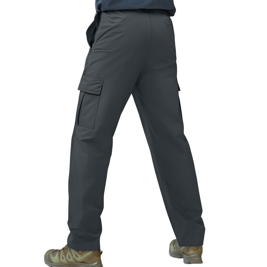 Men's Oxford Fabric Multi-pocket Color Loose Work Pants Long Pants