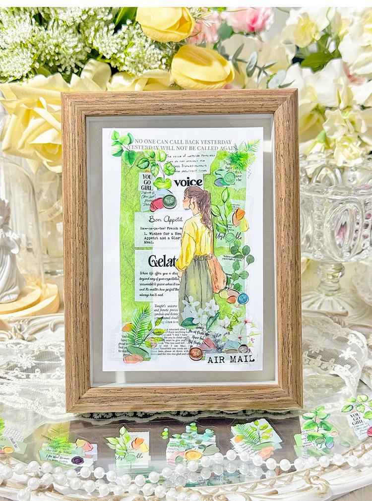 ZABC Emotion Series Floral Tape Set: 2 Styles for Journal Decoration and Collage