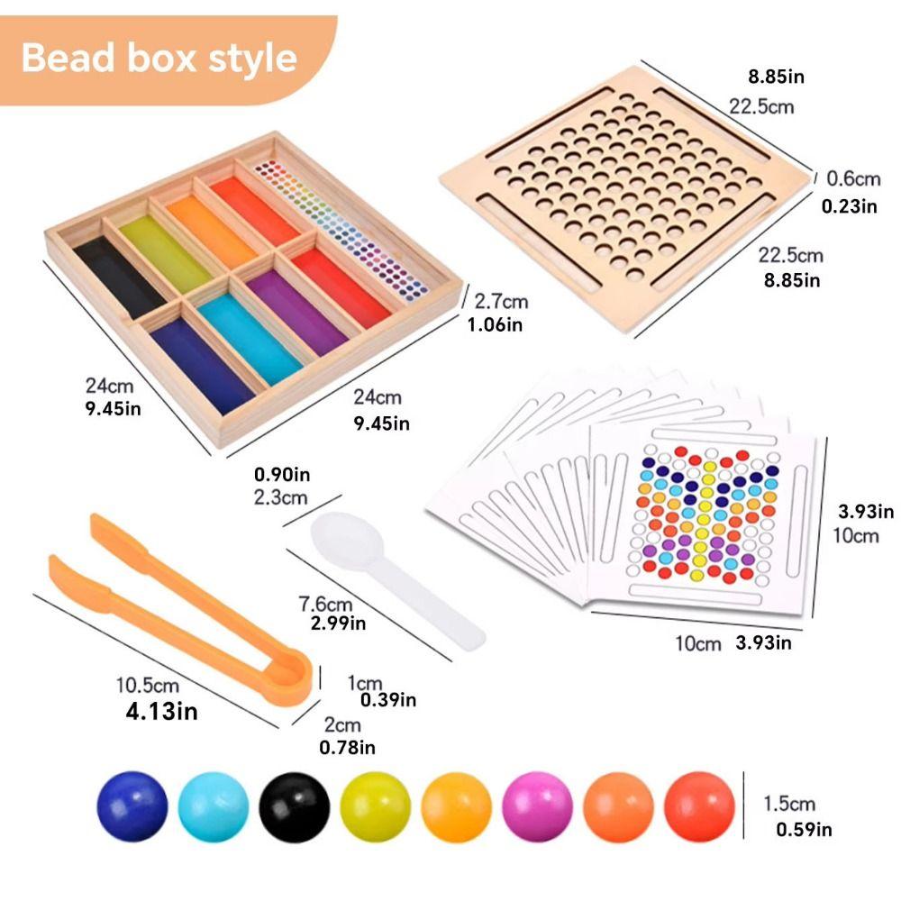Puzzle Bead Color Matching Game Rolling Bead Color Sorting Game Birthday Gifts