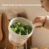 2 in 1 Strainer Colander Double Layer Fruit Strainer Food Draining Basket with Handle for Washing Cleaning Berries Vegetable