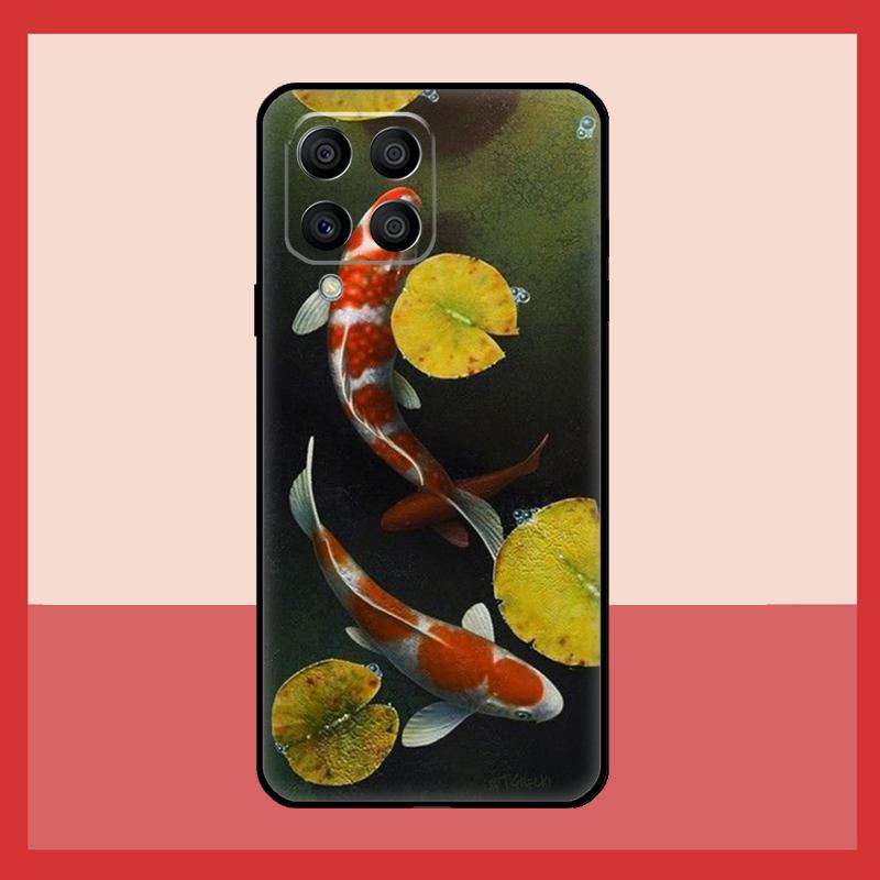 Chinese Koi Fishes Case For Samsung Galaxy M56 M12 M06 M32 M52 M35 M55 M15 M11 M13 M14 M16 M36 M31 M53 M34 M54