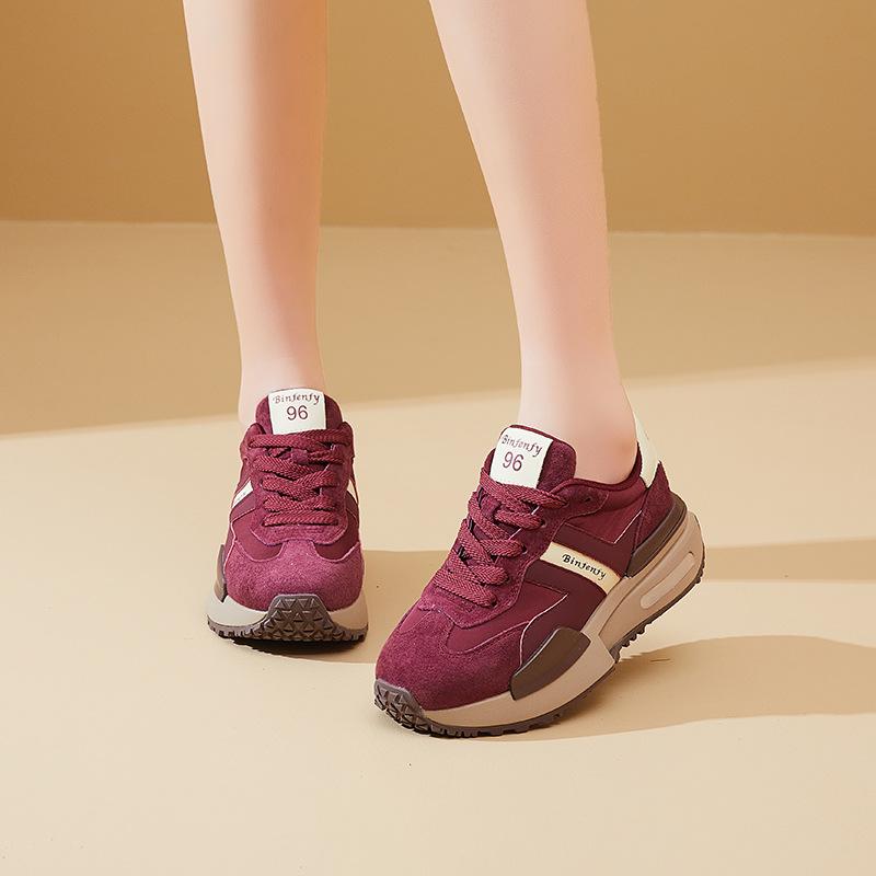 New Dad Shoes for Women, Retro, Versatile and Fashionable Thick-soled Sports Single Shoes