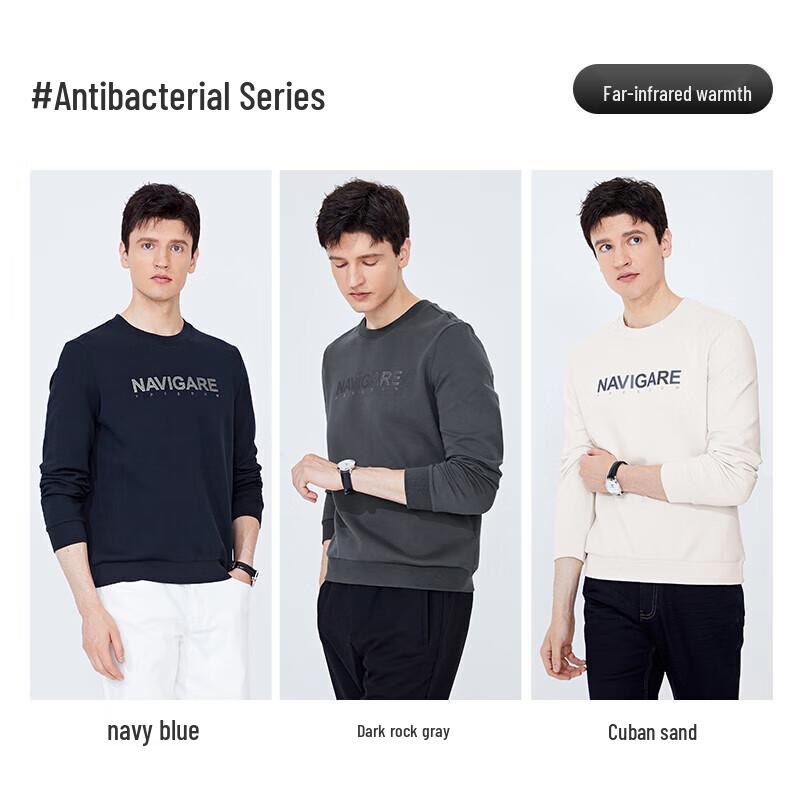 Navigare Men's Round Neck Air Layer Warm Sweatshirt