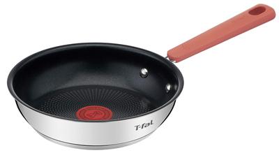 Tefal Frying Pan 20cm IH Gas Fire Free of Harmful Substances Such As and IH Stainless Steel Frying Stainless Steel G72902 Compatible, PFOA, Non-stick