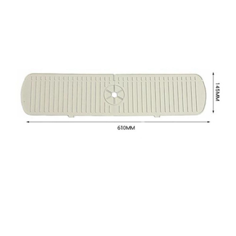 Water Ripples Mildew Proof Faucet Mat Water Catcher Mat Sink Splash Pad Countertop Protector
