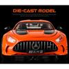 1/18 BENZ AMG cool sports car alloy model, cool sound and light, simulated interior, restore details, exquisite desktop ornaments