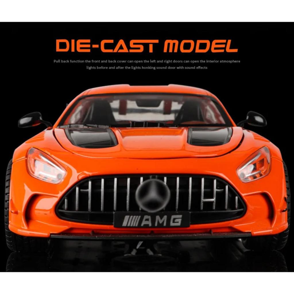 1/18 BENZ AMG cool sports car alloy model, cool sound and light, simulated interior, restore details, exquisite desktop ornaments