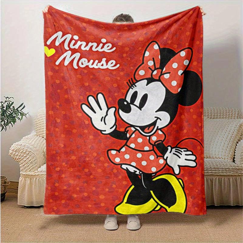 

1pc, Minnie Mouse Inspired Blanket, Seasonal, Home Decor, Soft Flannel Throw Blanket, Versatile & Cozy for Bedroom, Living Room, Travel, Camping, Car 130x150cm