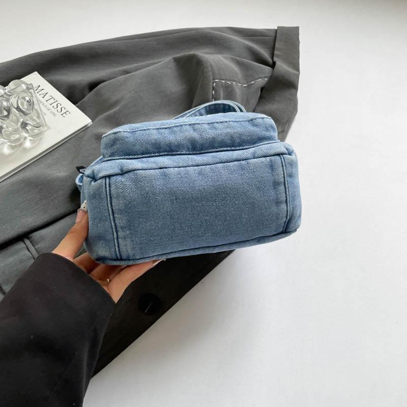 Denim Shoulder Bag Women's Large Capacity Commuter Student Crossbody Bag