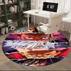 1pc Anime Cartoon Design Round Carpet  Office Chair Mat, NonSlip Rug for Home Decor, Living Room