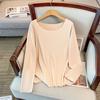 Seamless Double-Sided Thermal Fleece Base Layer Top for Plus-Size Women, Extra Large (200/300 Jin)