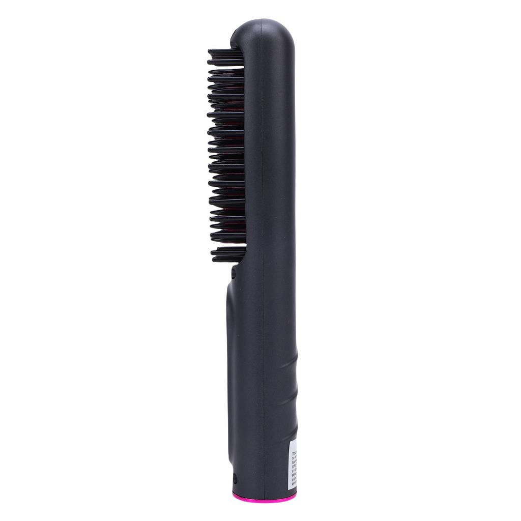 Cordless Hair Straightener Brush Hot Brush Hair Straightener Curler USB Rechargeable for All Hair Type