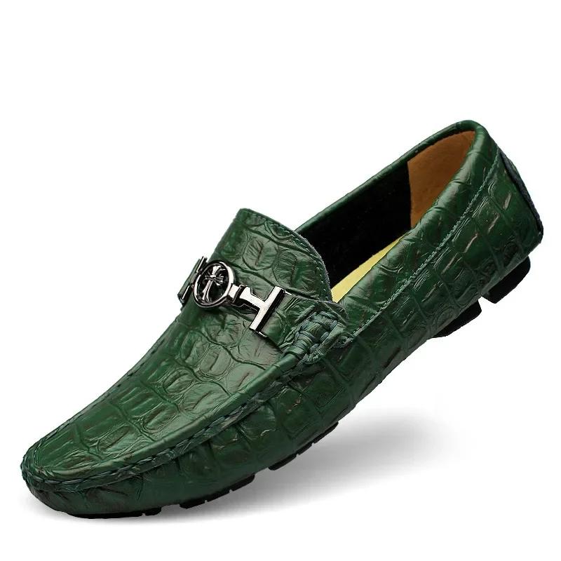 Plus Size 35-50 Men Cow Leather Shoes Casual Loafers Moccasin Man Hot Sale Mens Loafers Shoes Luxury Men Handmade Shoes
