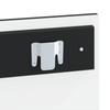 Wall Mounted Headboard ARNHEM Black Engineered Wood