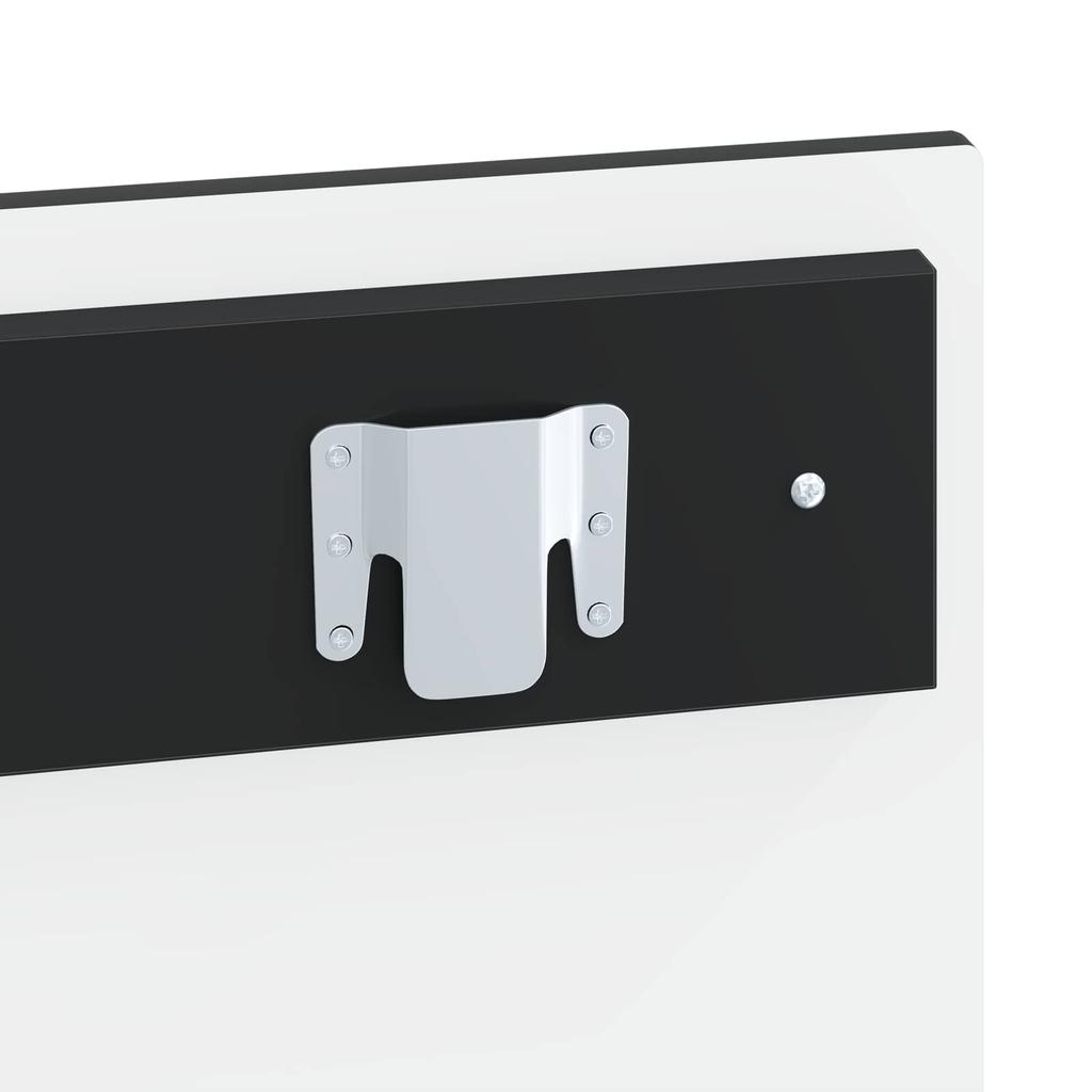 Wall Mounted Headboard ARNHEM Black Engineered Wood