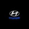 2PCS LED Car Welcome Door Lights Badge Accessory For Hyundai Genesis N-LINE I10 I20 I30 I40 IX20 IX35 Kona Getz Veloster Tucson PP18