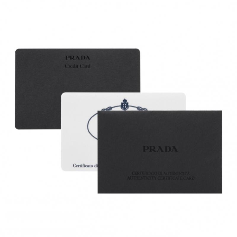 Prada Saffiano Dreieck Logo Kleines Portemonnaie 2 Fächer 1mv204 Qhh F0002