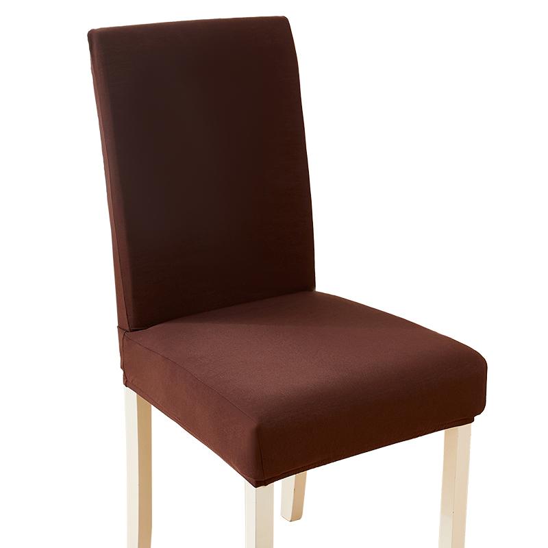 1/2/4/6/ Elasticized Spandex Chair Seat Cover Elasticized Home Restaurant Elasticized Solid Color Chair Flexible Cover Fabric Chair Seat Cover
