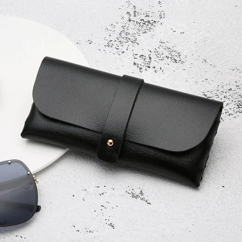 1Pcs Eyeglasses Case Sunglasses Box Glasses Case Women Leather Soft Glasses Bag Fashion Portable Sunglasses Box Bag Accessories