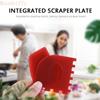 2pc/set Scraper of Cast Iron Pan Durable Cleaning Oil Dirt Scraper Kitchen Bbq Tool Tooth Scraper Plate Wholesale Baking Scraper