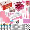 337-Piece Pastry Piping Tips Set With Cream Bags 3-Tier Storage Box Cake Decorating Baking Tools