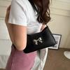 Casual Textured Underarm Bag for Women New Trendy and Fashionable Simple Small Square Bag Solid Color Fashionable One-shoulder Small Square Bag