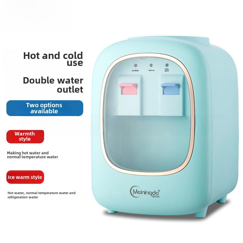 Compact Desktop Water Dispenser - Mini Fridge & Heater for Home, Dorm, or Office