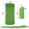 Inflatable mattress with built-in pump for one person, tourist, self-inflating