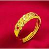 Vietnam Sargent Vintage Twist Bracelet Set Plated Real Gold Women's Twist Ring Bracelet Women's Ring Jewelry