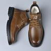 Men's Shoes Cotton Shoes Men's Winter Velvet Thickened Warm Non-slip Casual High-top Shoes Martin Cotton Boots Leather Shoes Men's Shoes