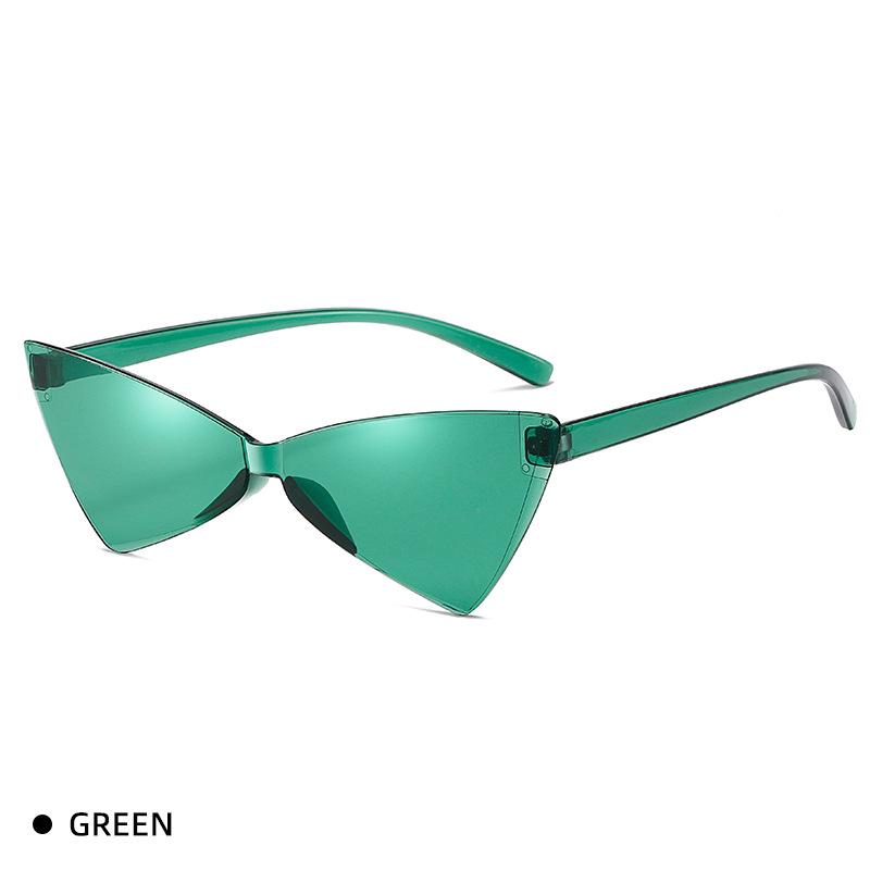 

7 новых треугольных солнцезащитных очков «кошачий глаз» со встроенным зеркалом в форме банта для женщин в уличном стиле карамельного цвета Flake