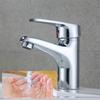 Bathroom Faucet Chromes Sturdy Alloy Quiet Ceramics Valves Sink Mixers Tap Spouts Height with Pull Rod Household Use
