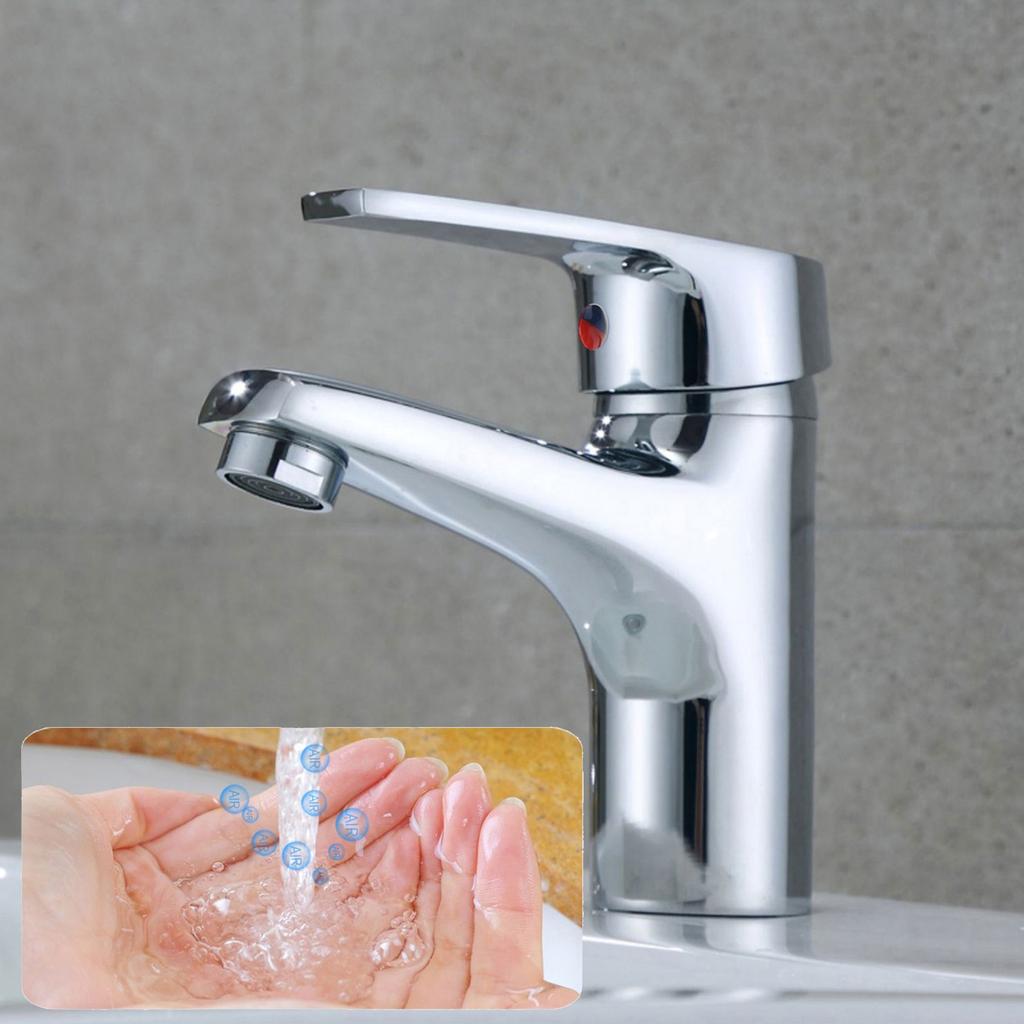 Bathroom Faucet Chromes Sturdy Alloy Quiet Ceramics Valves Sink Mixers Tap Spouts Height with Pull Rod Household Use