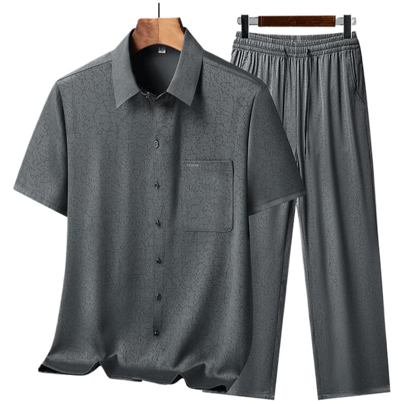 Kangbo Men s Ice Silk Short-Sleeve Comfort Wear 42