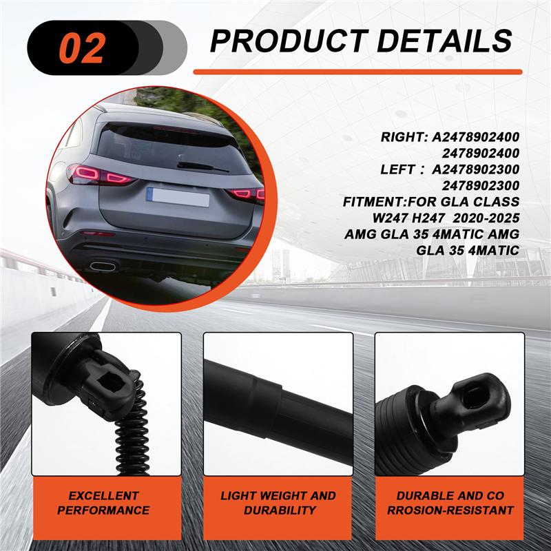 A58X-Electric Tailgate Gas Strut Actuator Electric Tailgate Support Formercedes-Benz GLA Class W247 -2025 A2478902300 L