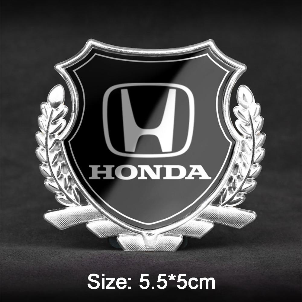 3D Metal Car Stickers Trunk Window Side Emblem Badge Decor Label for Honda Civic, Accord, Jazz, Fit, CR-V, HR-V, XR-V, Etc.