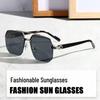 Retro Pilot Sunglasses: Double Beam, UV Protection, Square Frame, Stylish Driving Glasses