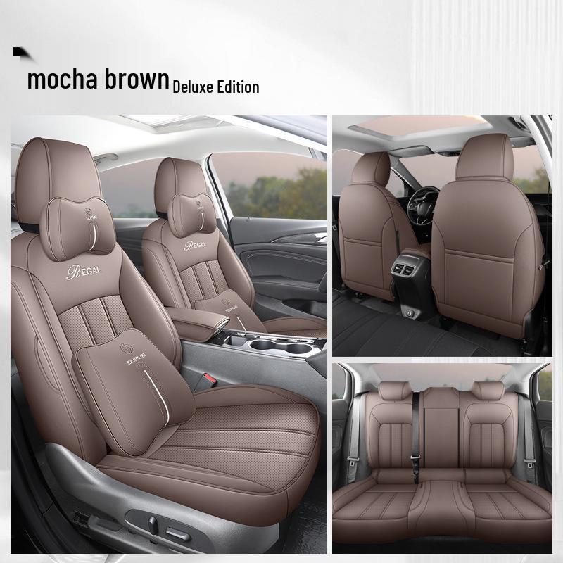 Universal Full Leather Car Seat Cushion for Buick Regal - New Model for All Seasons