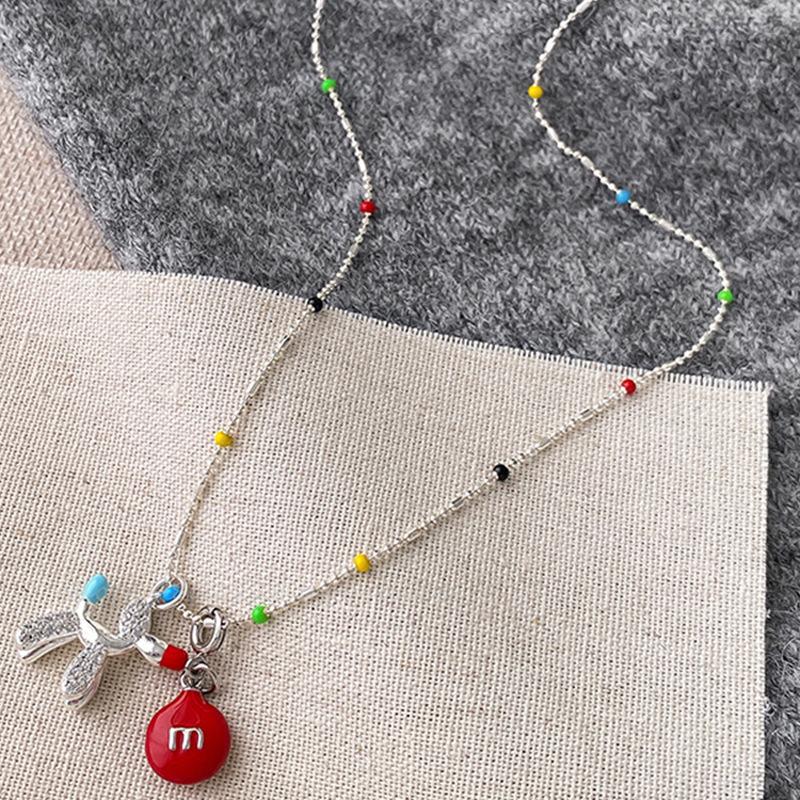 Mengqu Cute Puppy Necklace~ Children's Fun Versatile Long Accessories Women's New Popular Necklaces